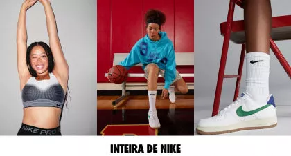Promoções Nike: até 70% OFF